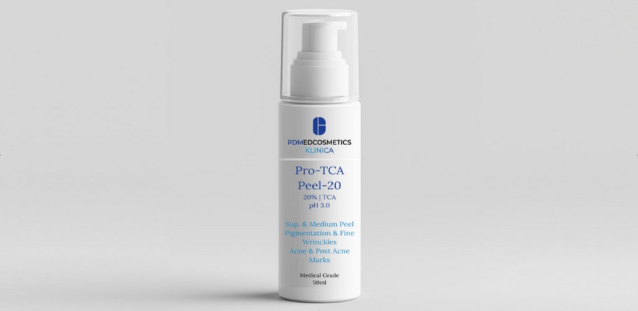 TCA 20% Professional Peel Solution in a clinical setting